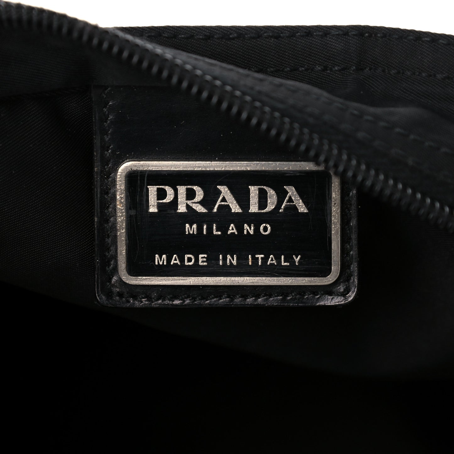 Nylon Vela Flat Messenger Bag Black