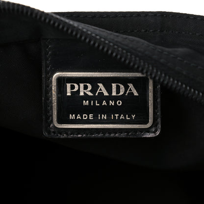 Prada Nylon Vela Flat Messenger Bag Black 5 of 11