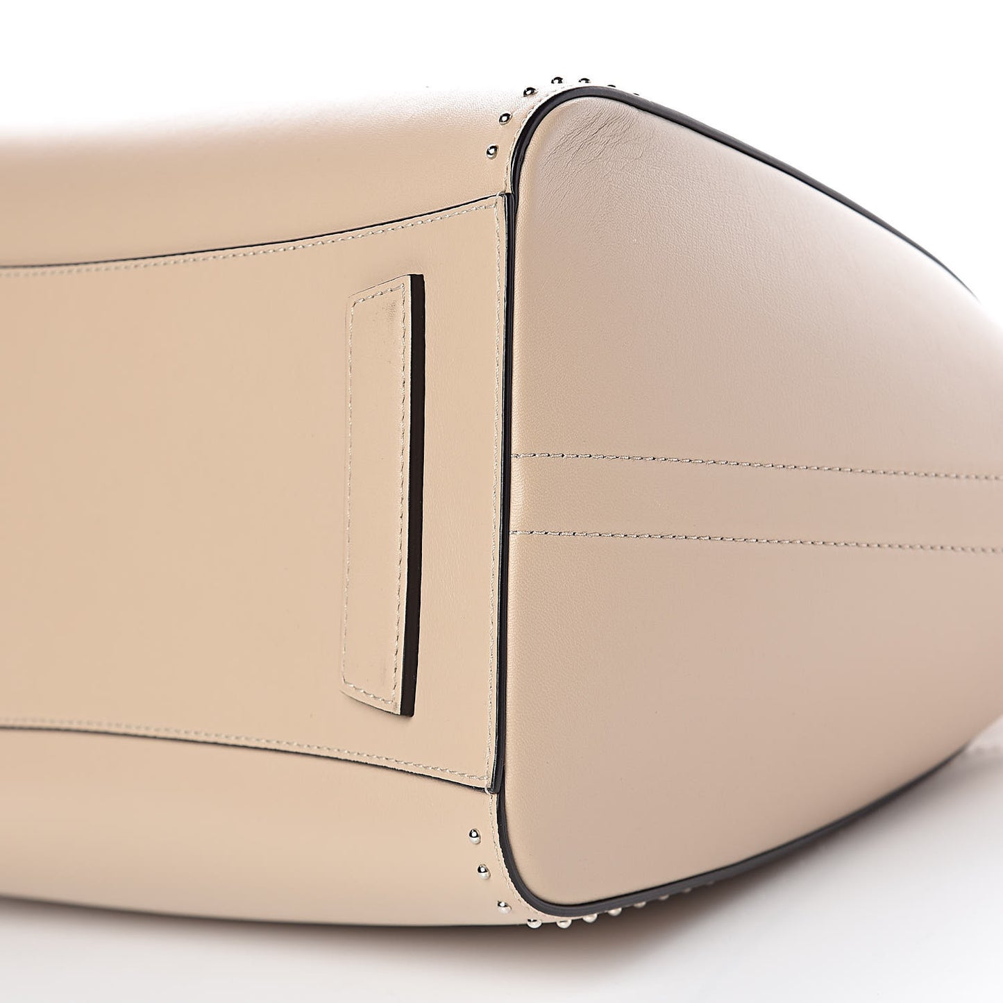 Calfskin Medium Studded Antigona Beige Buff