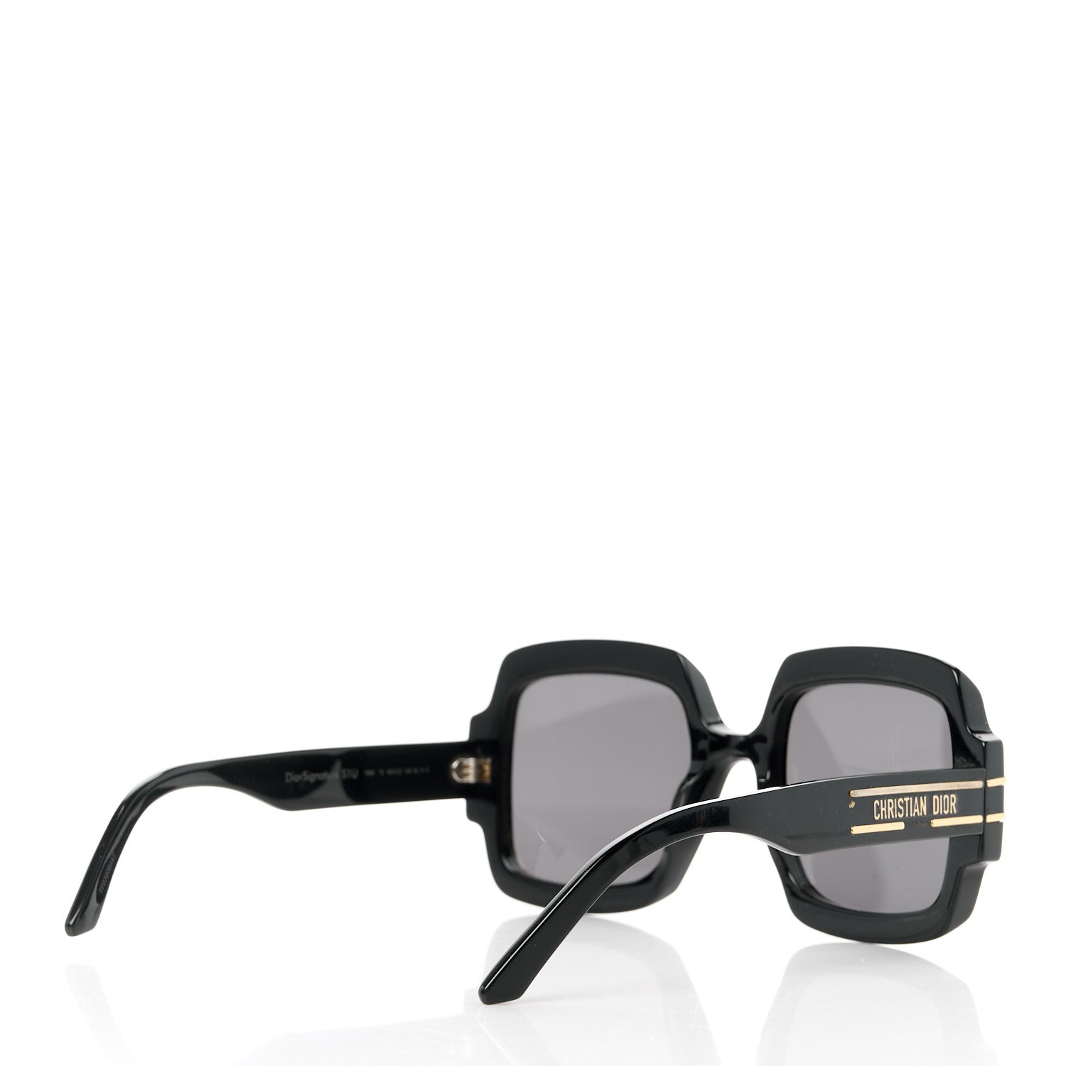 Christian Dior Acetate Diorsignature S1U Square Sunglasses Black 4 of 10