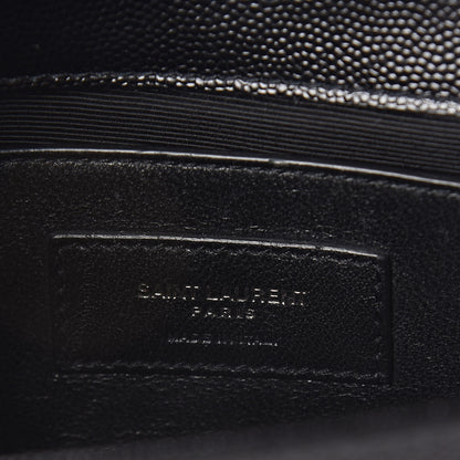 Saint Laurent Grain De Poudre Small Monogram Kate Satchel Black 6 of 10