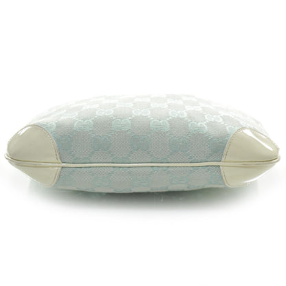 Gucci Monogram Patent Small Hobo Blue 4 of 8