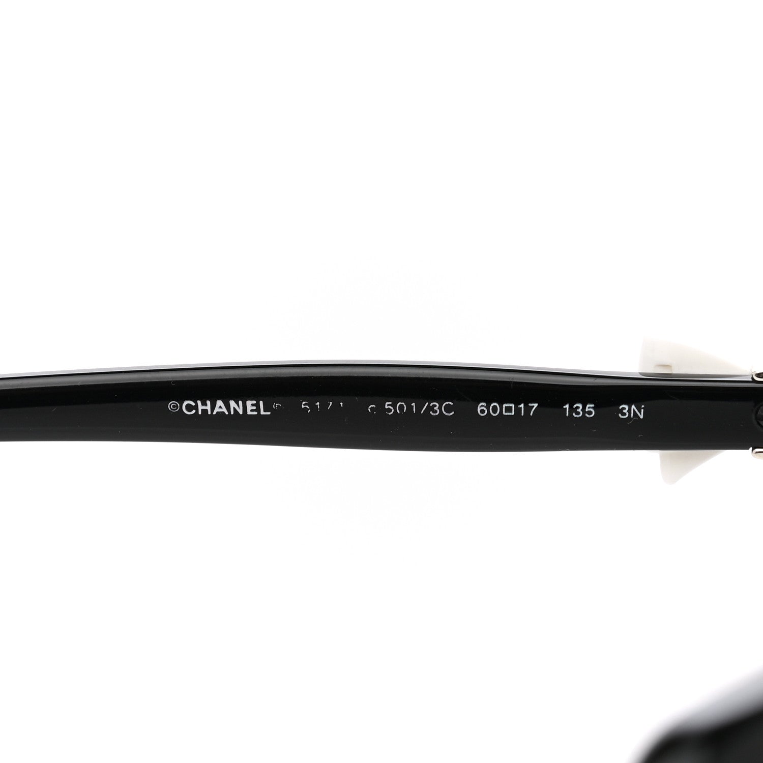 Chanel Acetate CC Bow Sunglasses 5171 Black White 5 of 8
