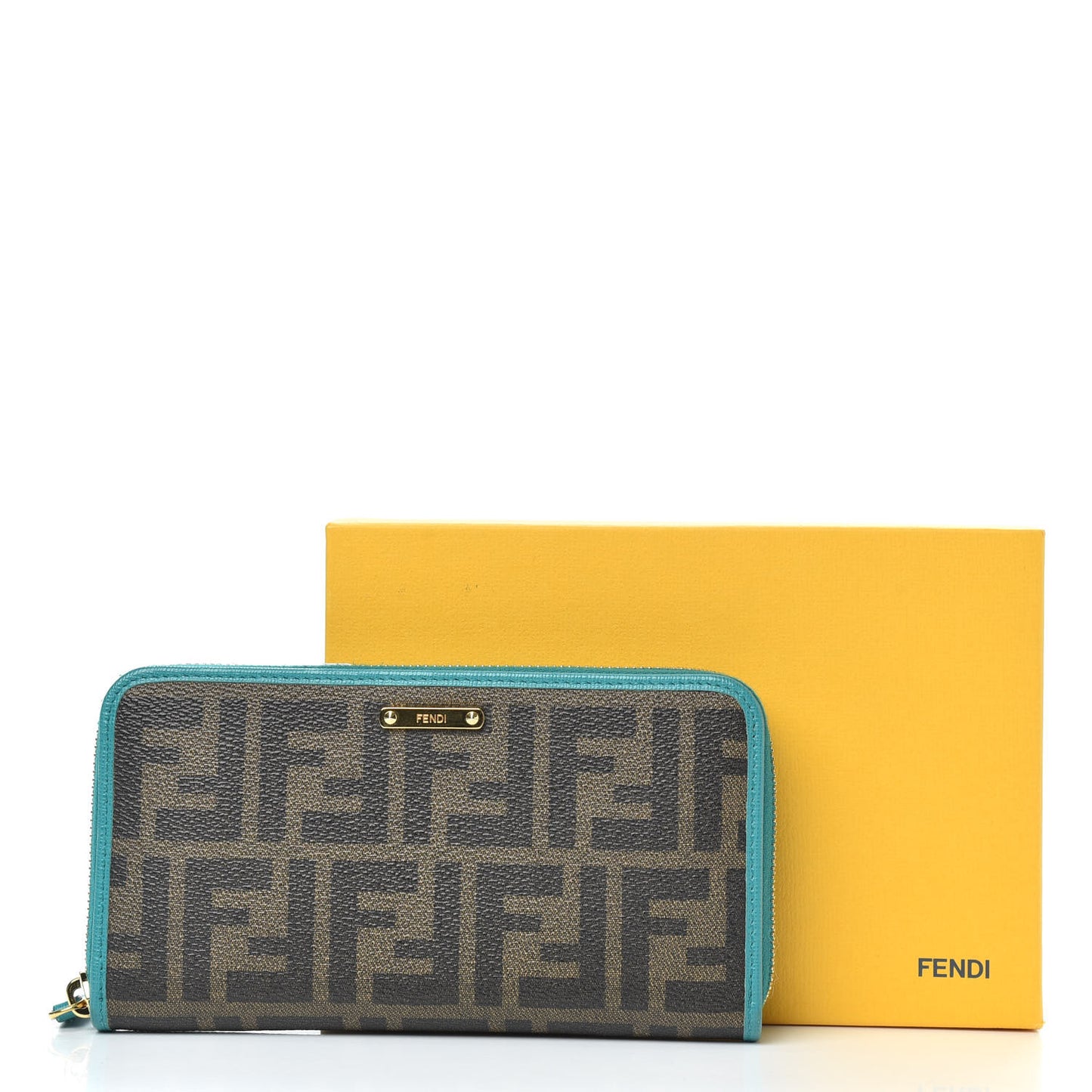 Zucca Spalmati Vitello Elite Zip Around Wallet Tobacco Lago