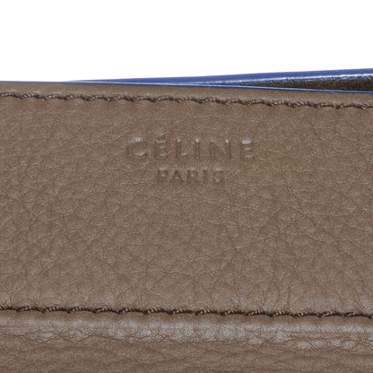 Celine Smooth Calfskin Large Phantom Luggage Khaki Cobalt Trim 5 of 9