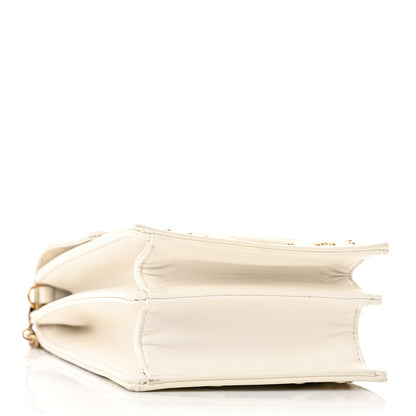 Christian Dior Lambskin Studded Vertical Diorama White 4 of 10