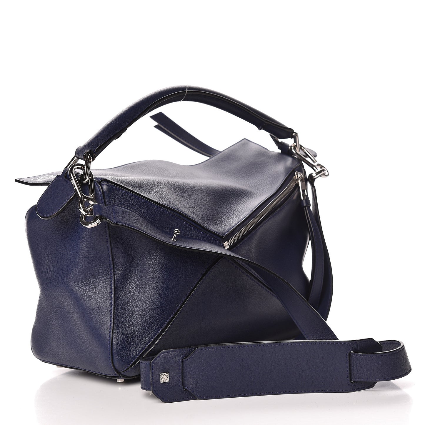 Calfskin Medium Puzzle Bag Marine