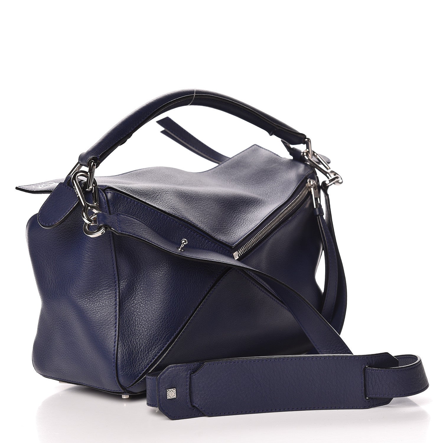 Loewe Calfskin Medium Puzzle Bag Marine 4 of 15