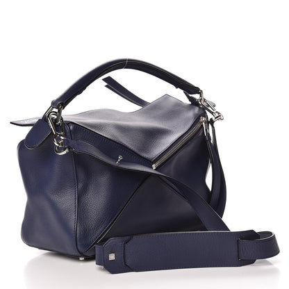 Loewe Calfskin Medium Puzzle Bag Marine 4 of 15