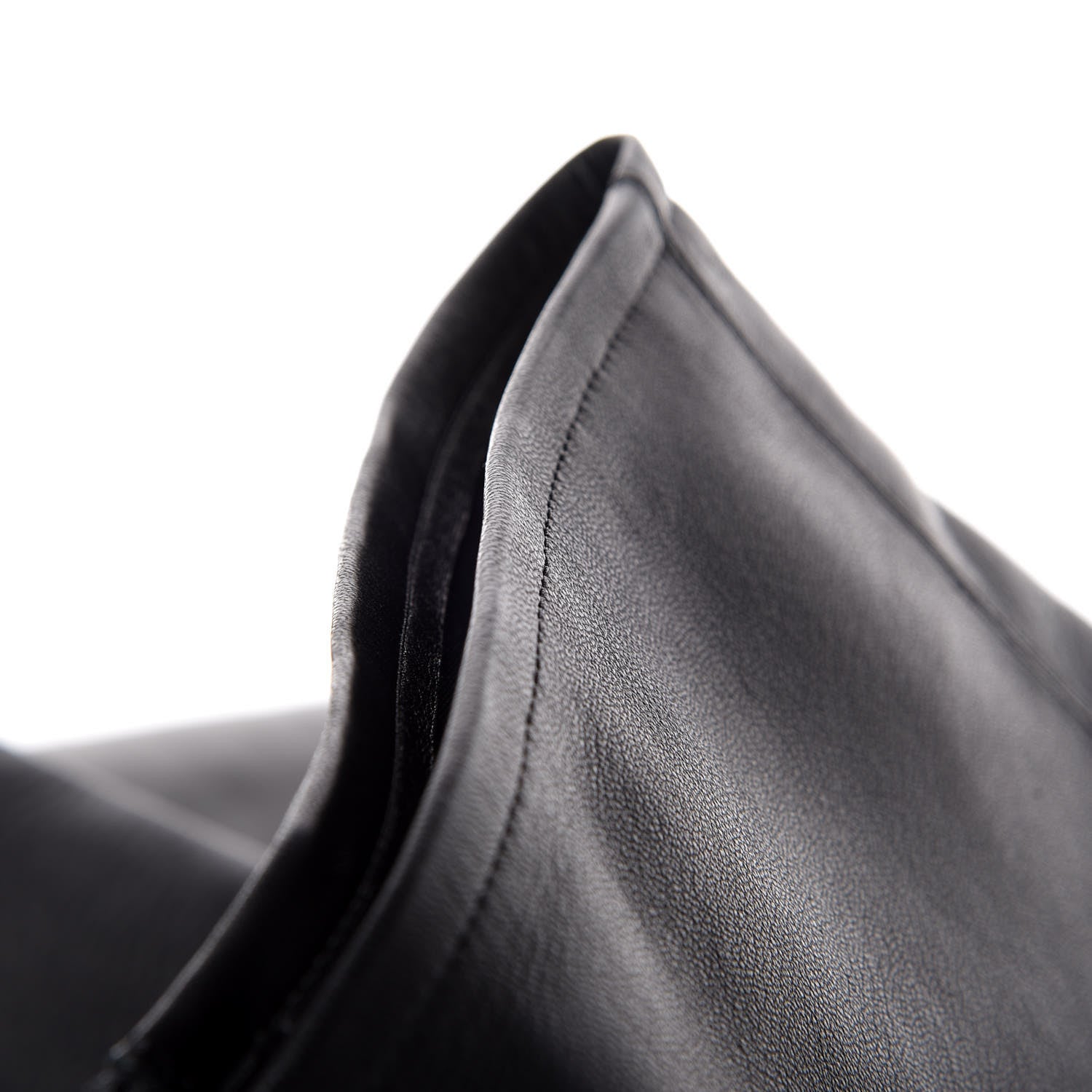 Chanel Suede Lambskin Thigh High Boots 40.5 Black 10 of 12