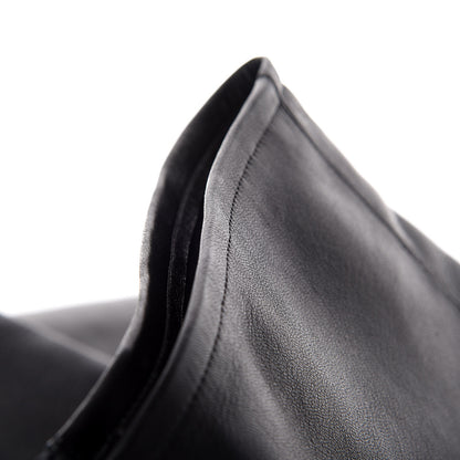 Chanel Suede Lambskin Thigh High Boots 40.5 Black 10 of 12