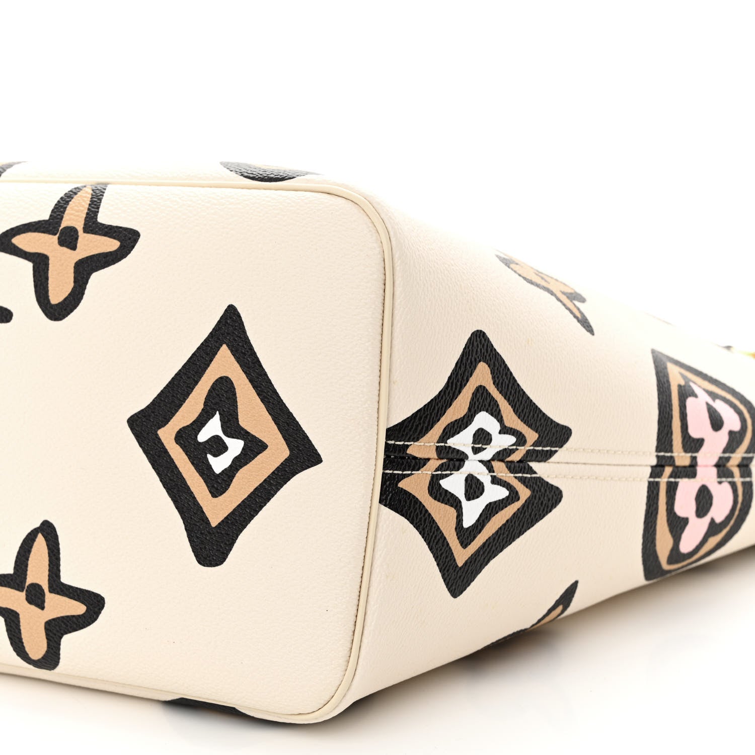 Louis Vuitton Monogram Giant Wild at Heart Neverfull MM Creme 9 of 10