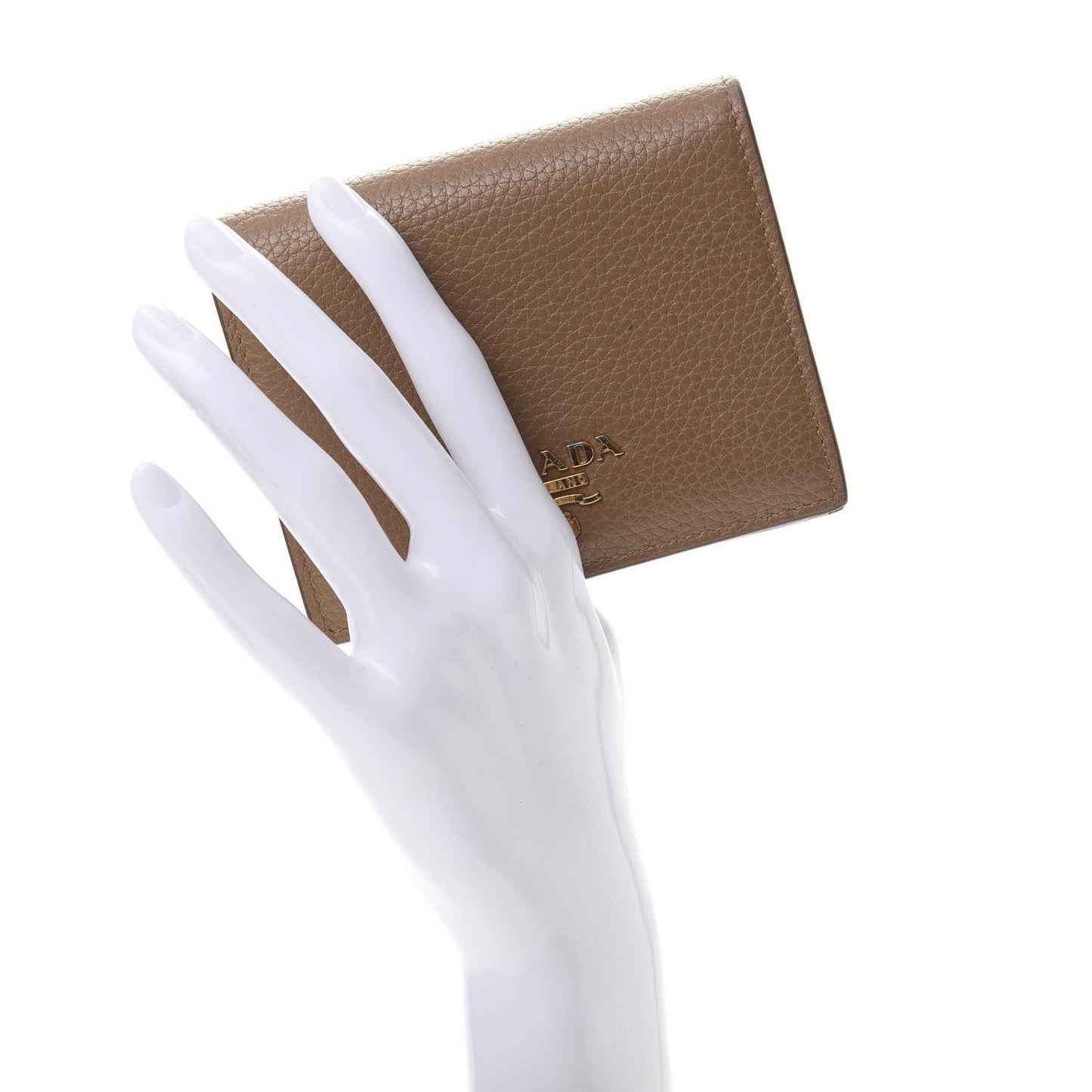 Vitello Daino Small Bi-Fold Wallet Caramel