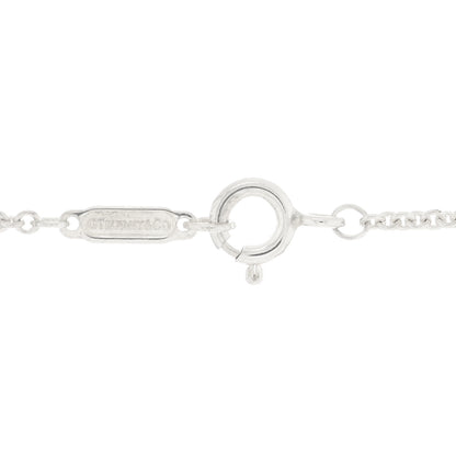 Tiffany Sterling Silver Diamond With Love Heart Pendant Necklace 3 of 4
