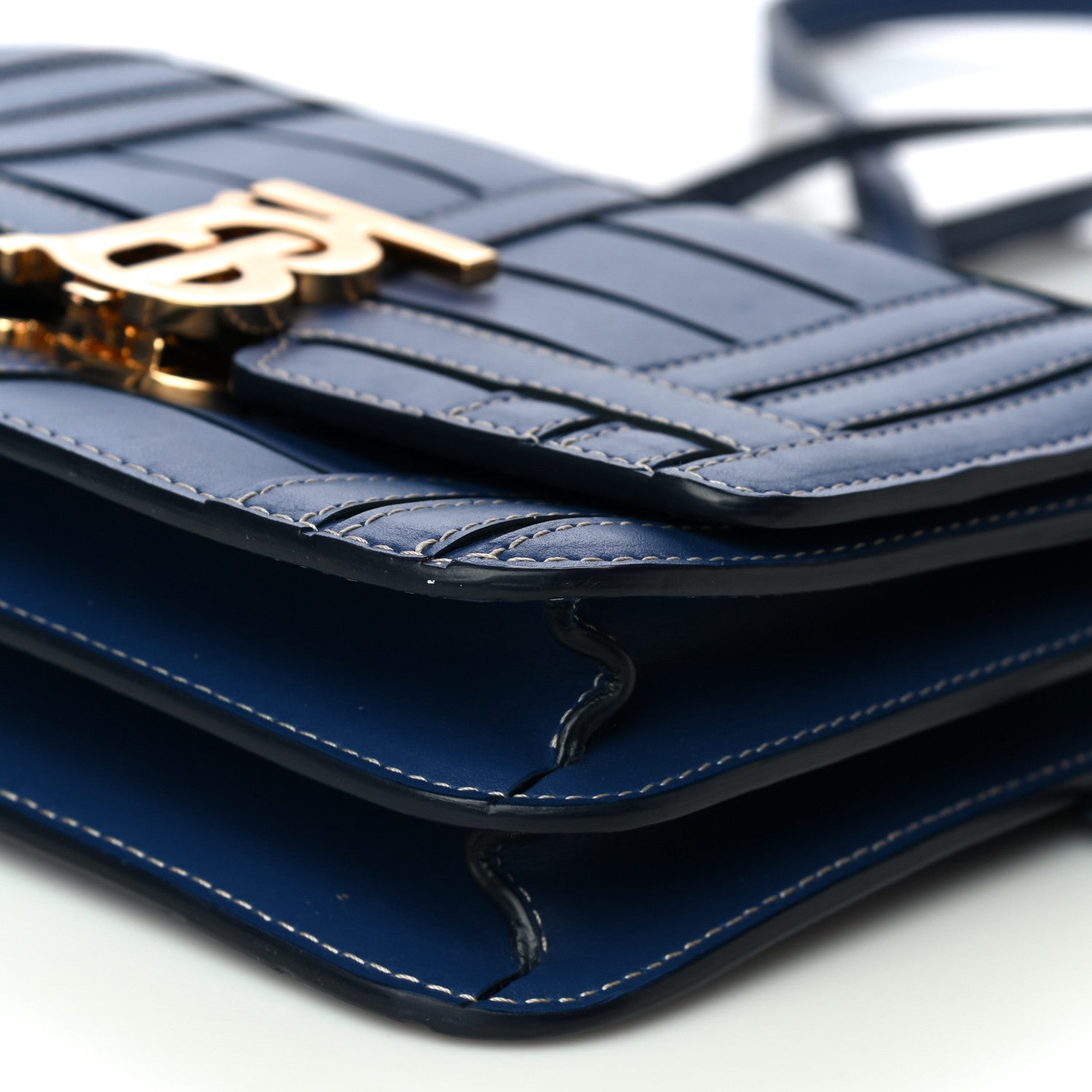 Burberry Calfskin Small TB Bag Ink Navy 8 of 10