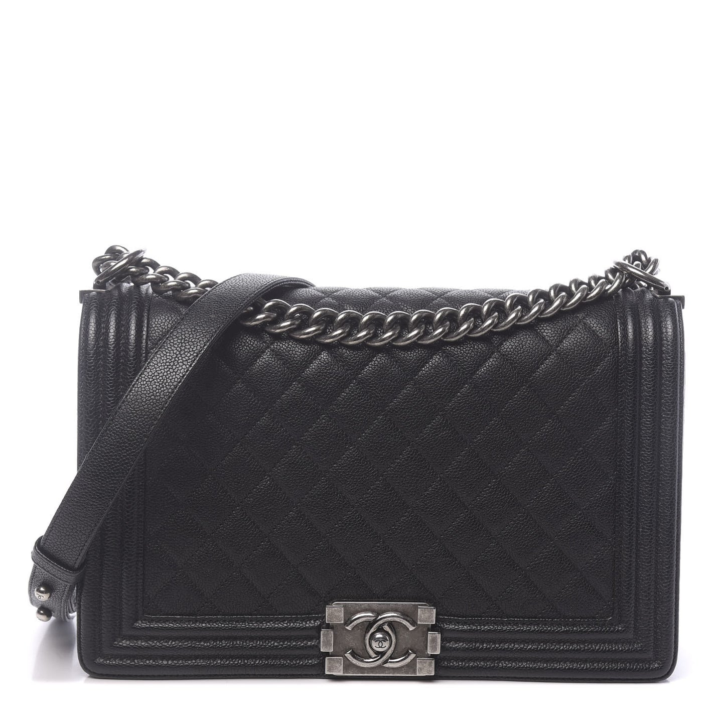 Caviar Quilted New Medium Boy Flap Black