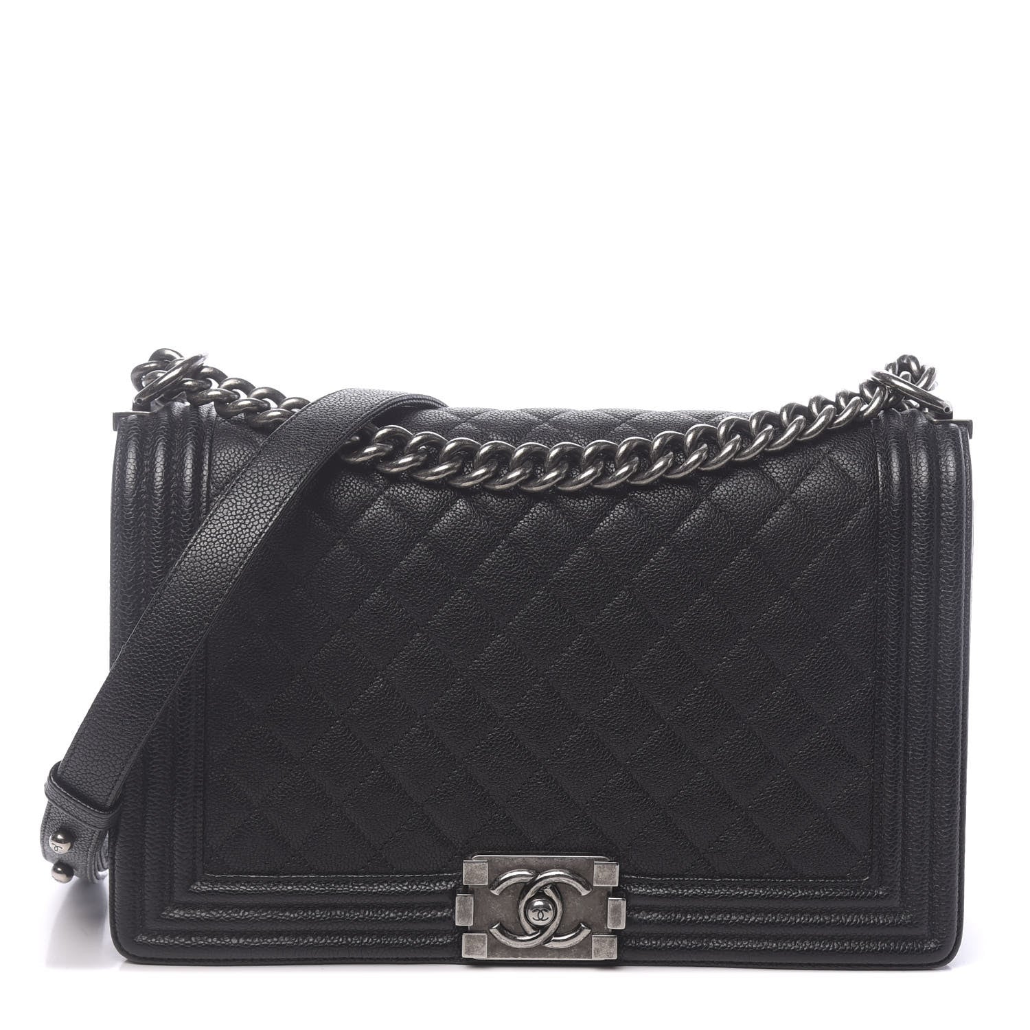 Chanel Caviar Quilted New Medium Boy Flap Black 1 of 11