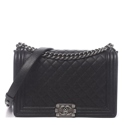 Chanel Caviar Quilted New Medium Boy Flap Black 1 of 11