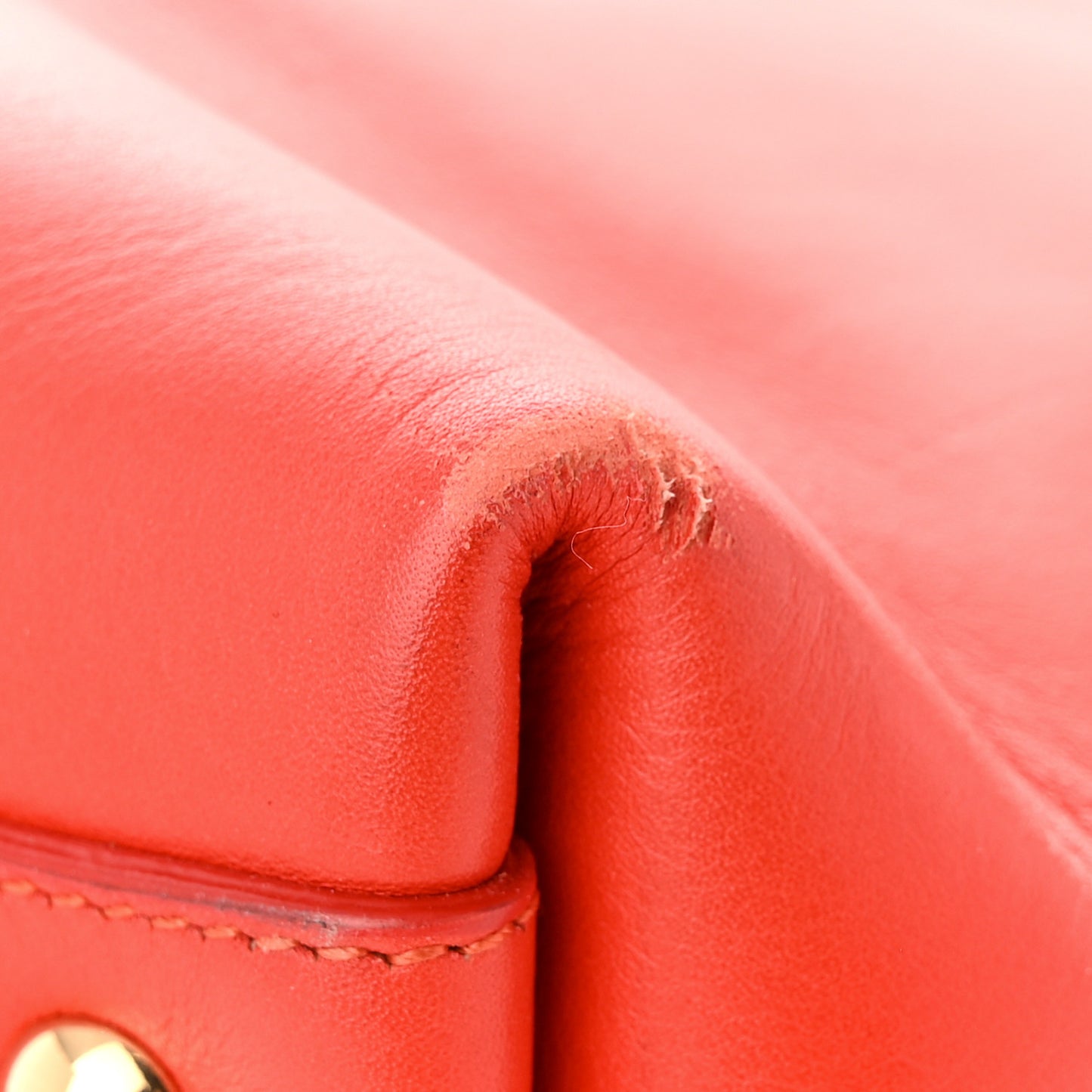 Calfskin Large Sookie Satchel Red