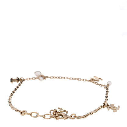Chanel Pearl CC Chain Anklet Gold 3 of 4