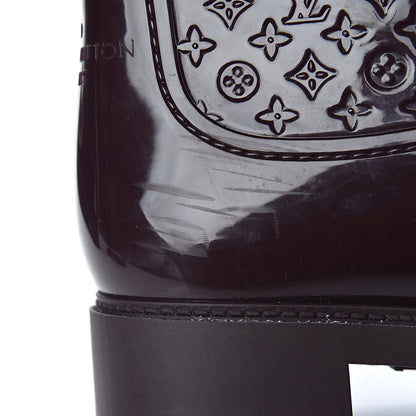 Louis Vuitton Rubber Embossed Monogram Splash Rain Boots 40 Brown 7 of 7