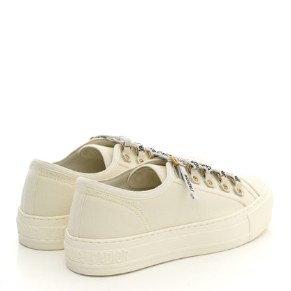 Christian Dior Canvas Dot Walk'N'Dior Low Top Sneakers 36.5 Milk 4 of 8