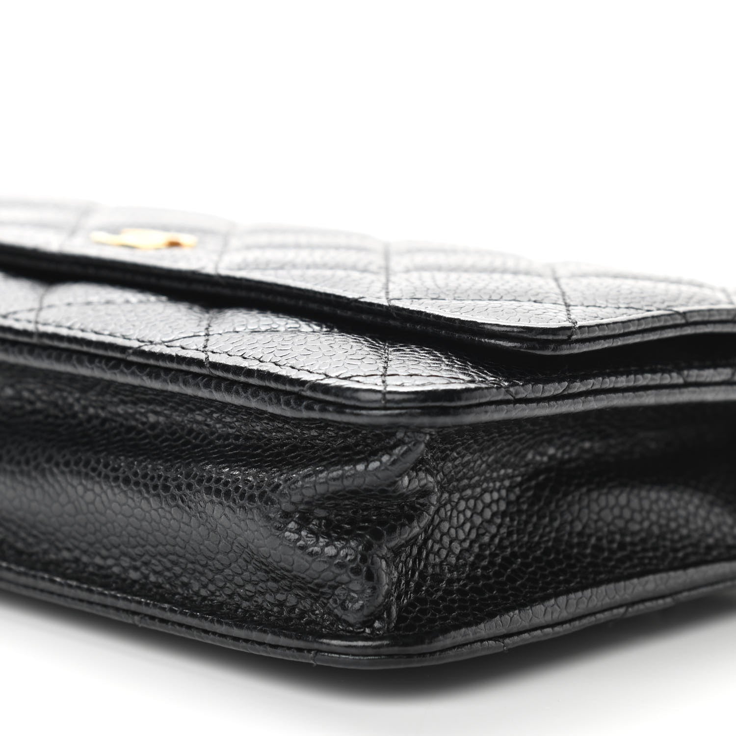 Chanel Caviar Quilted Wallet On Chain WOC Black 11 of 12
