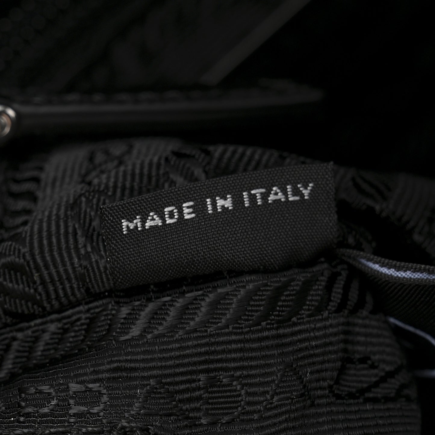 Re-Nylon Vela Saffiano Wristlet Black