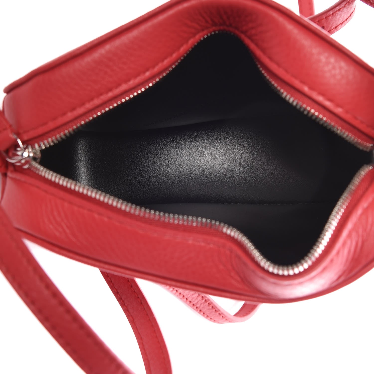 Balenciaga Calfskin Logo XS Everyday Camera Bag Rouge Lantern Black 5 of 8