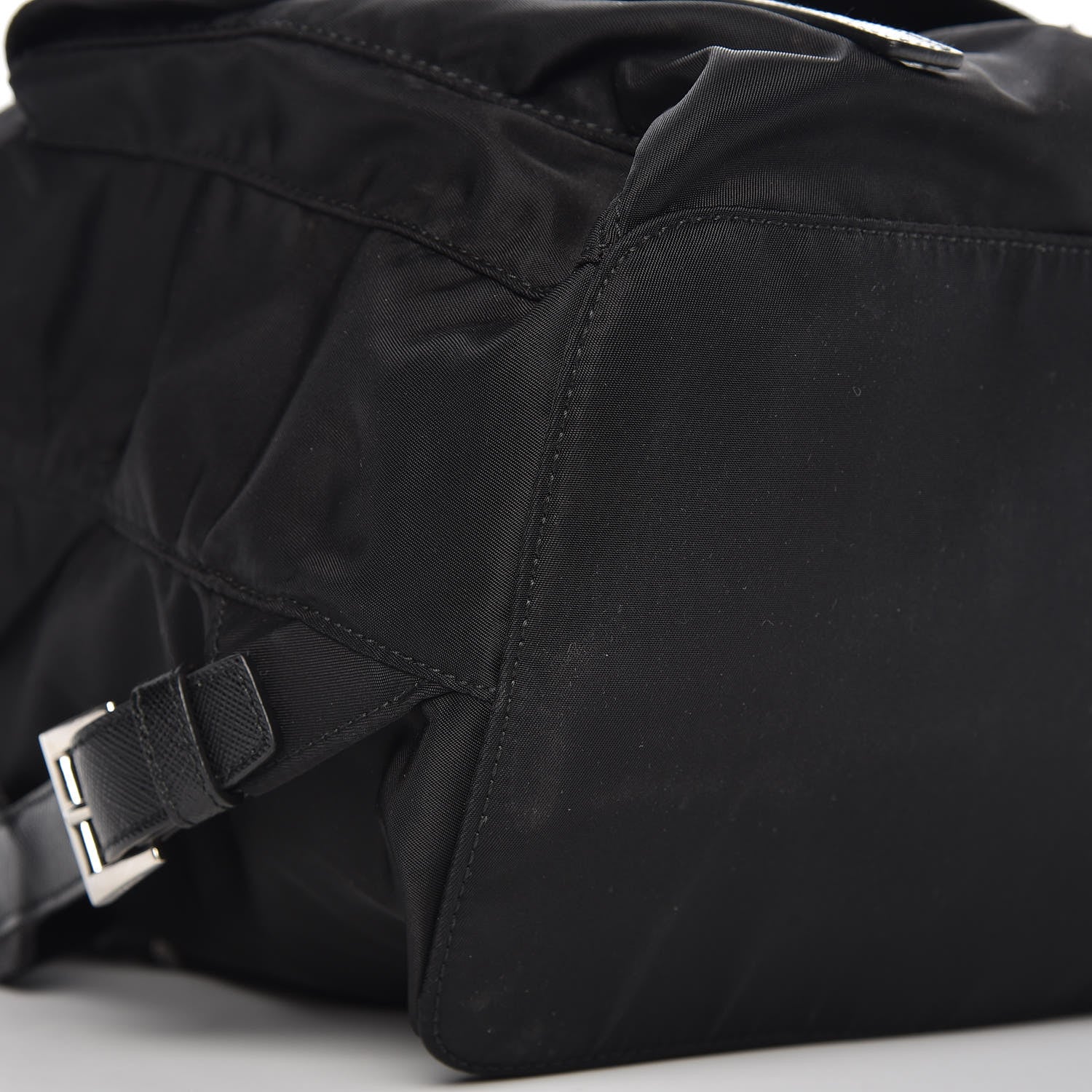 Prada Tessuto Nylon Saffiano Robot Backpack Black 9 of 12