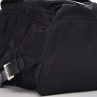 Prada Tessuto Nylon Saffiano Robot Backpack Black 9 of 12