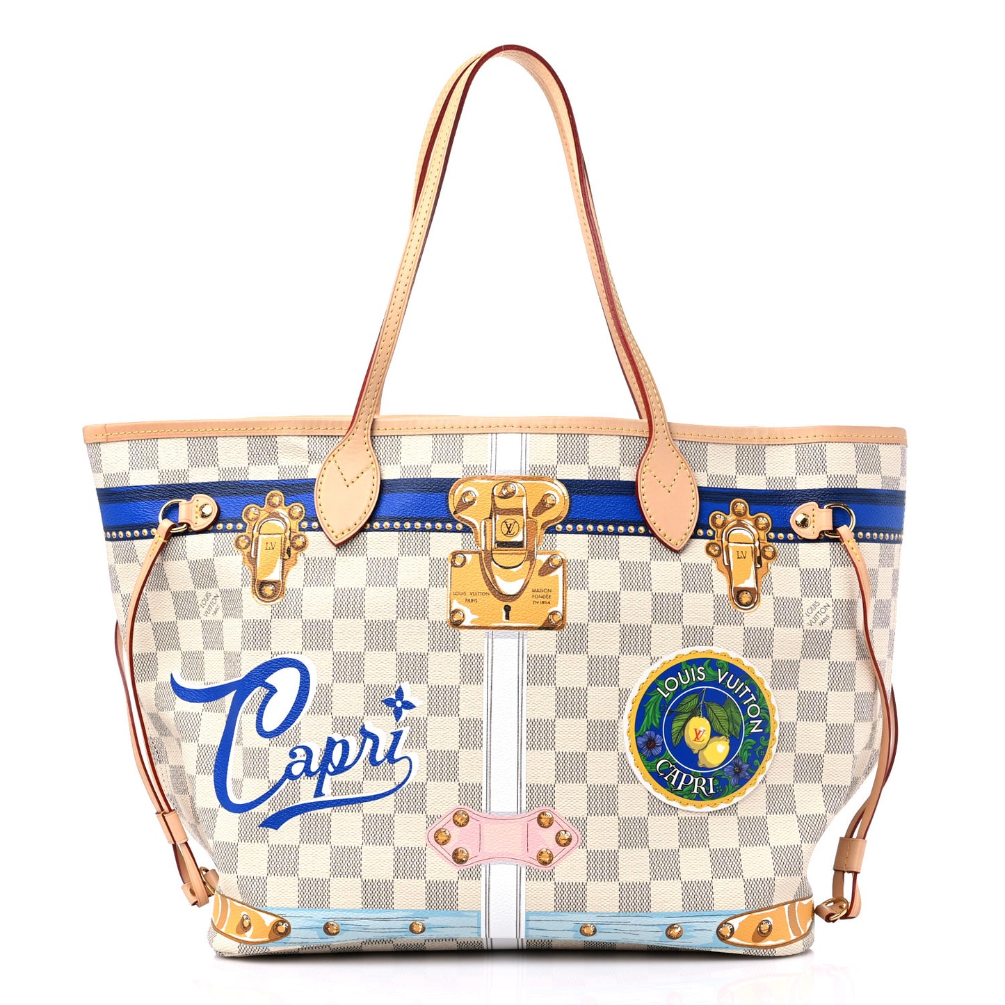 Damier Azur Summer Trunks Capri Neverfull MM
