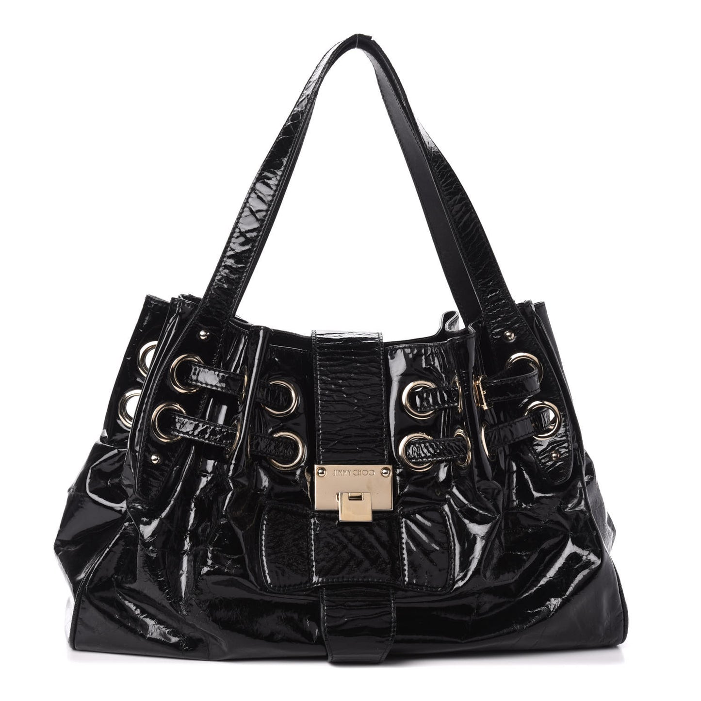 Crushed Patent Ramona Black