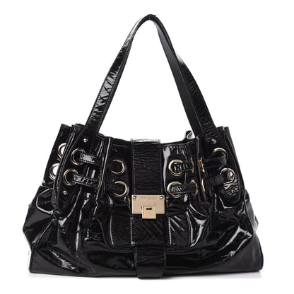 Jimmy Choo Crushed Patent Ramona Black 1 of 11