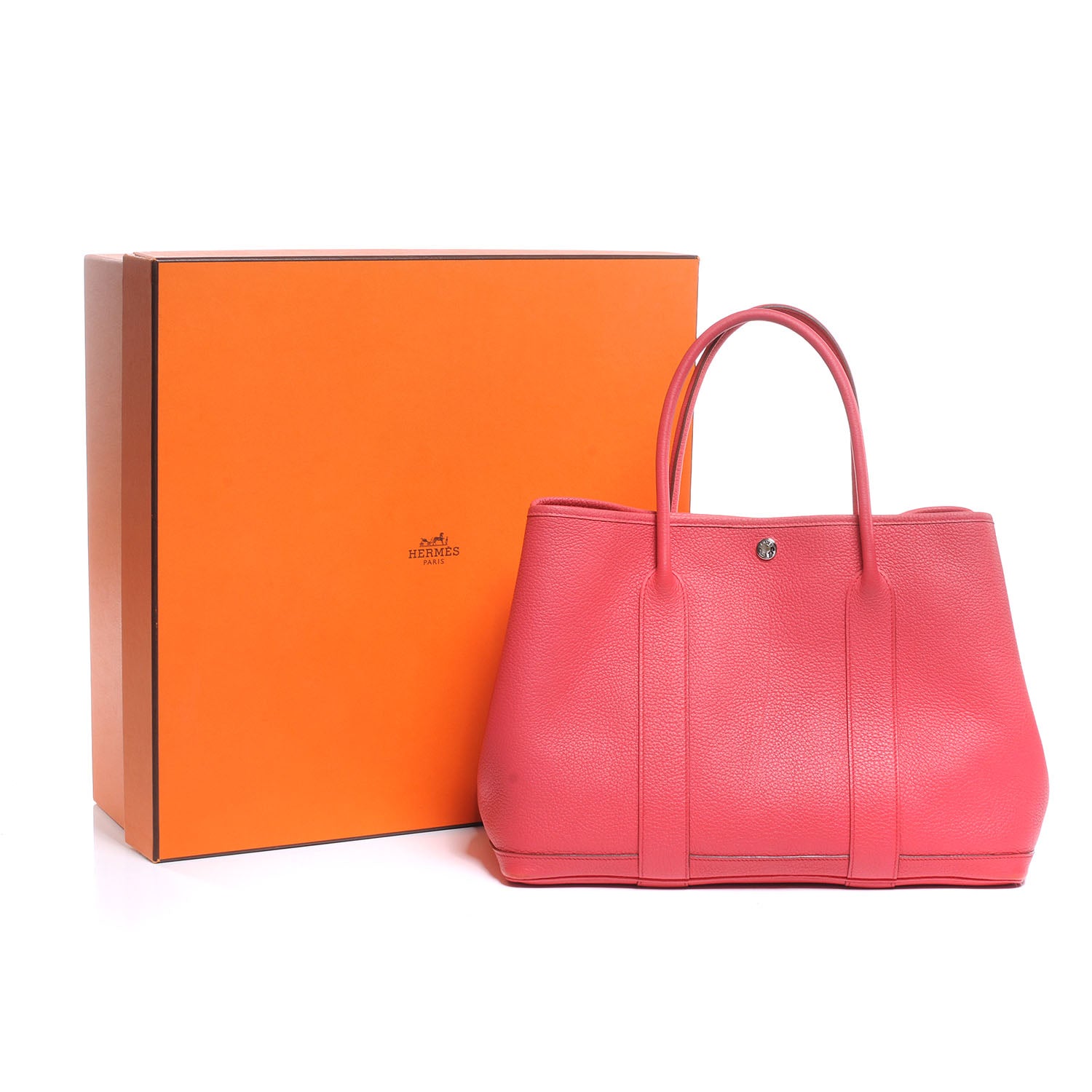 Hermes Negonda Garden Party MM 36 Rose Azalee 8 of 8