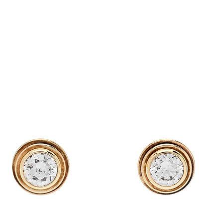 Cartier 18K Yellow Gold Diamond XS D'Amour Earrings 1 of 5