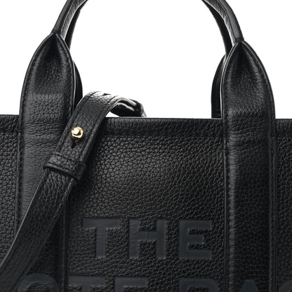 Marc Jacobs Grained Calfskin Small The Tote Bag Black 9 of 13