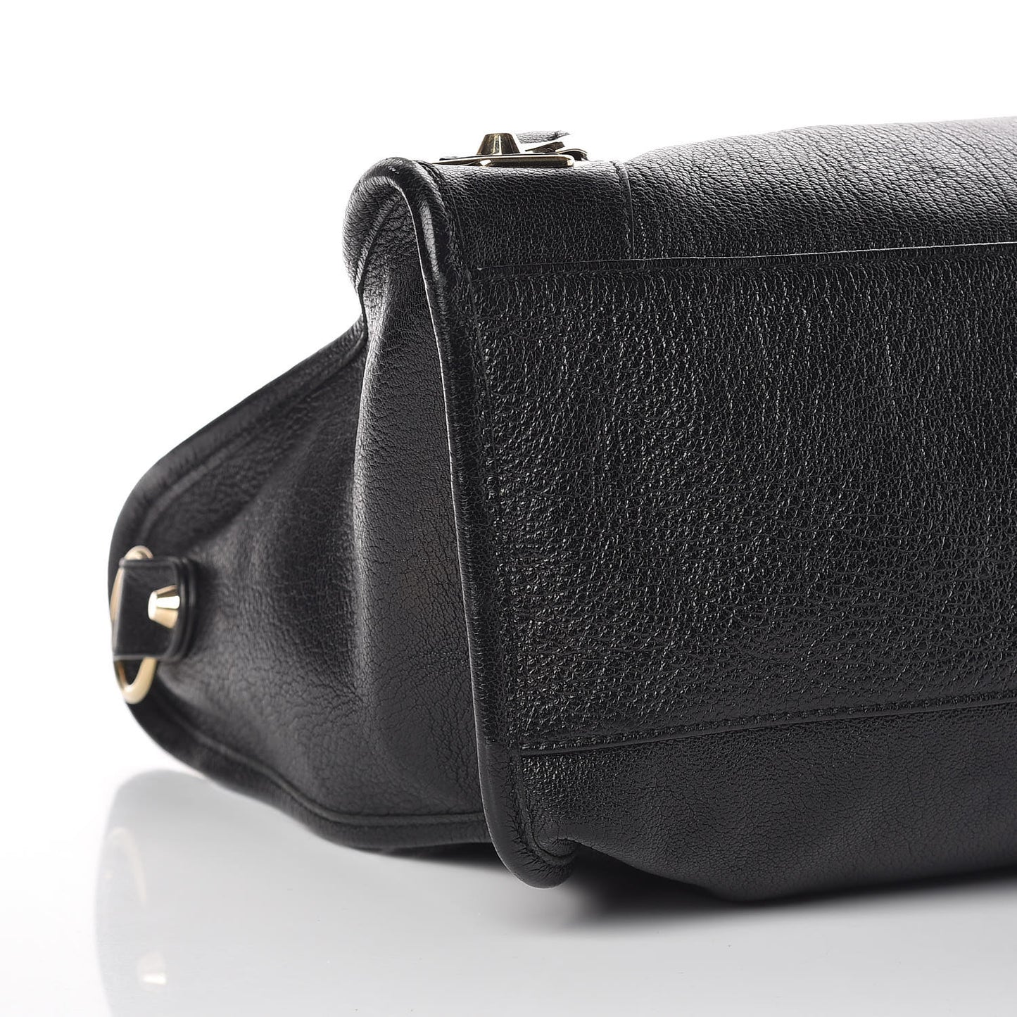 Chevre Gold Metallic Edge Hardware City Black