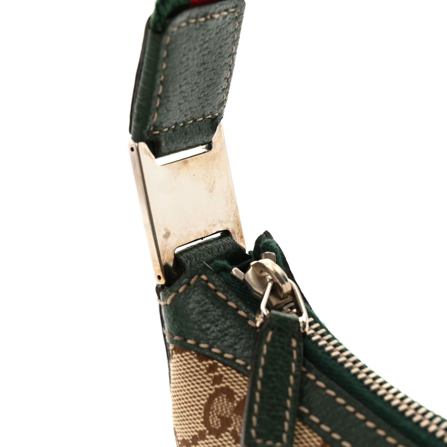 Monogram Web Mini Pop Hobo Green
