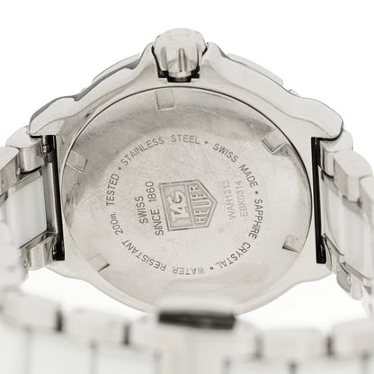 Tag Heuer Stainless Steel Ceramic Diamond 34mm Formula 1 Quartz Watch White WAH1213 4 of 4