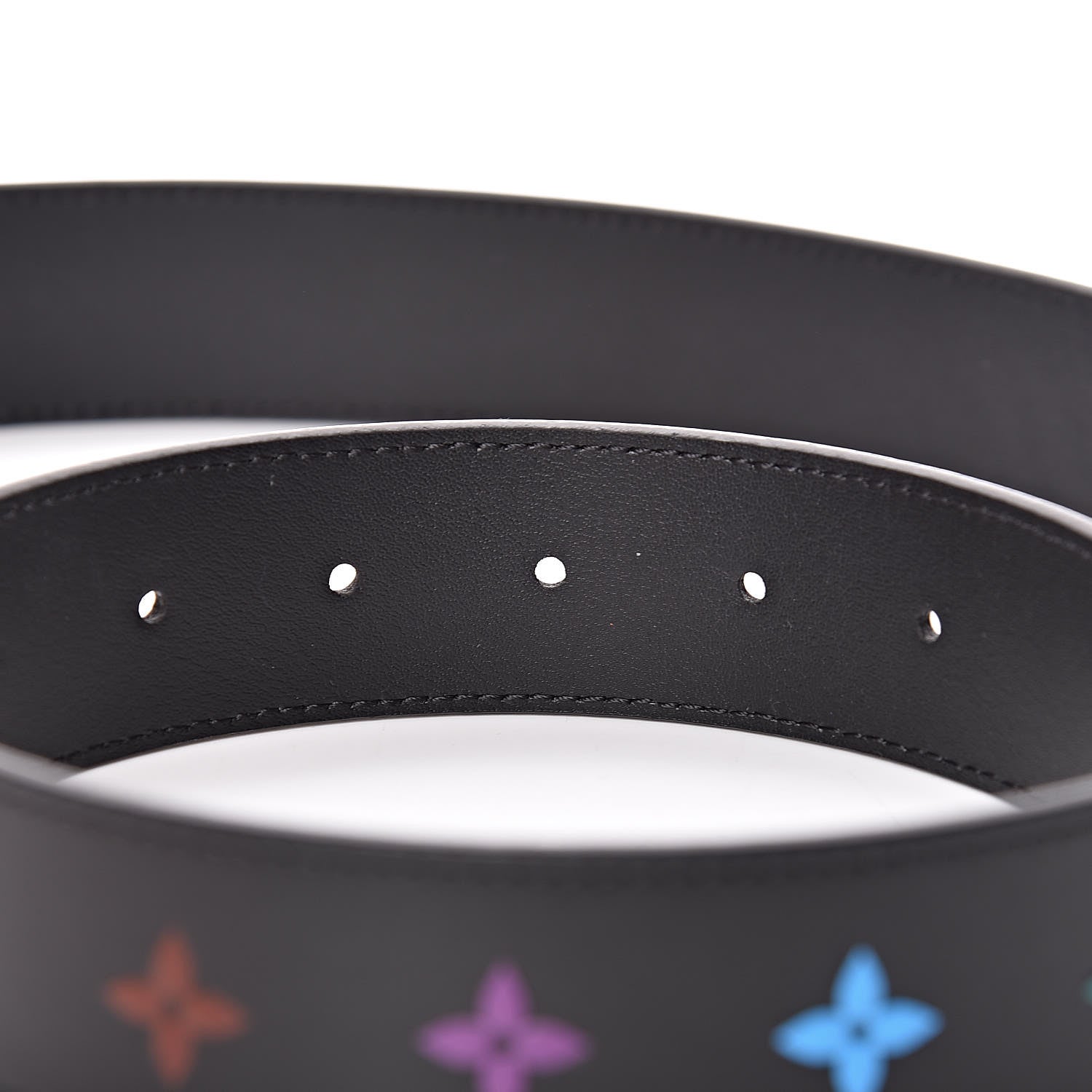 Louis Vuitton Calfskin 35mm LV New Wave Belt 90 36 Black 5 of 6