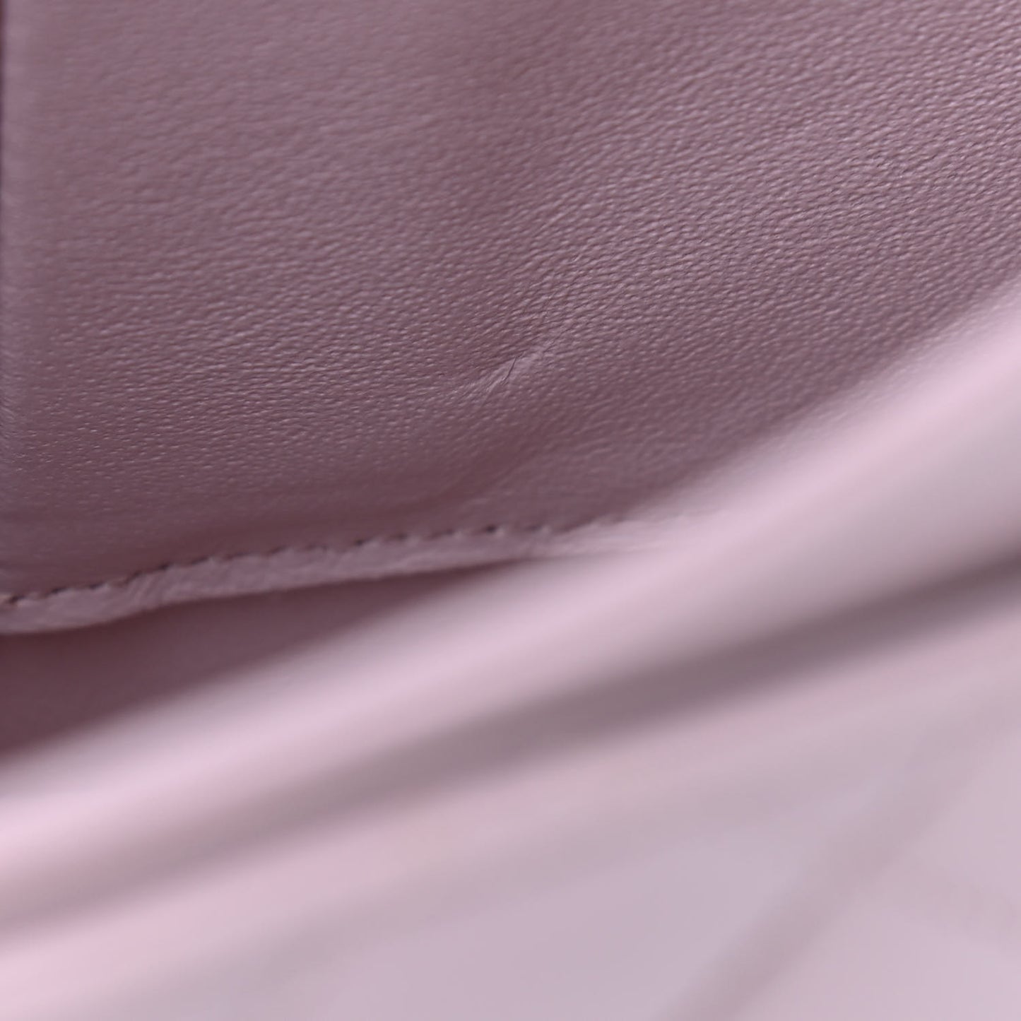 Lambskin Quilted Medium Double Flap Light Pink