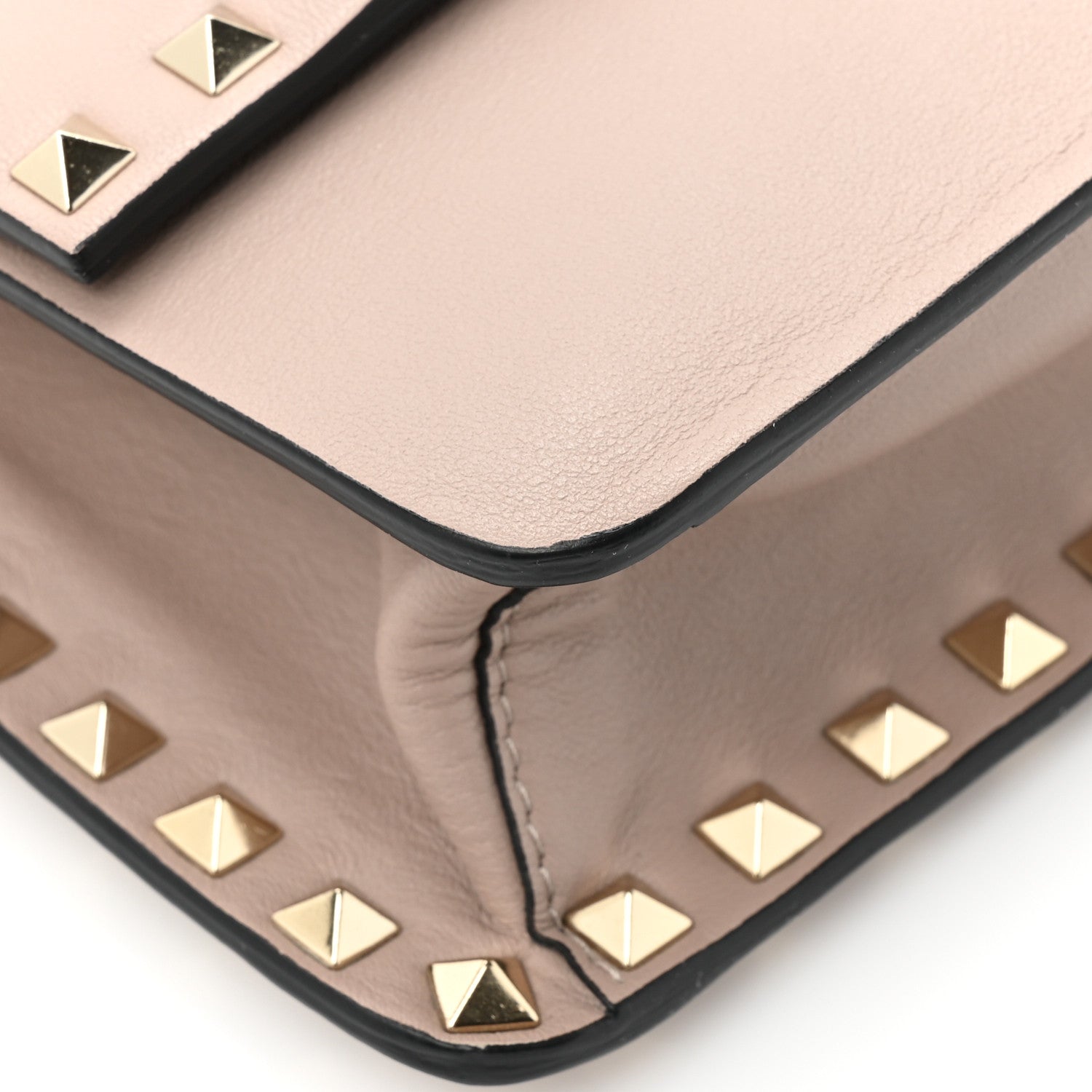 Valentino Garavani Vitello Rockstud Side Slip Crossbody Poudre 14 of 17