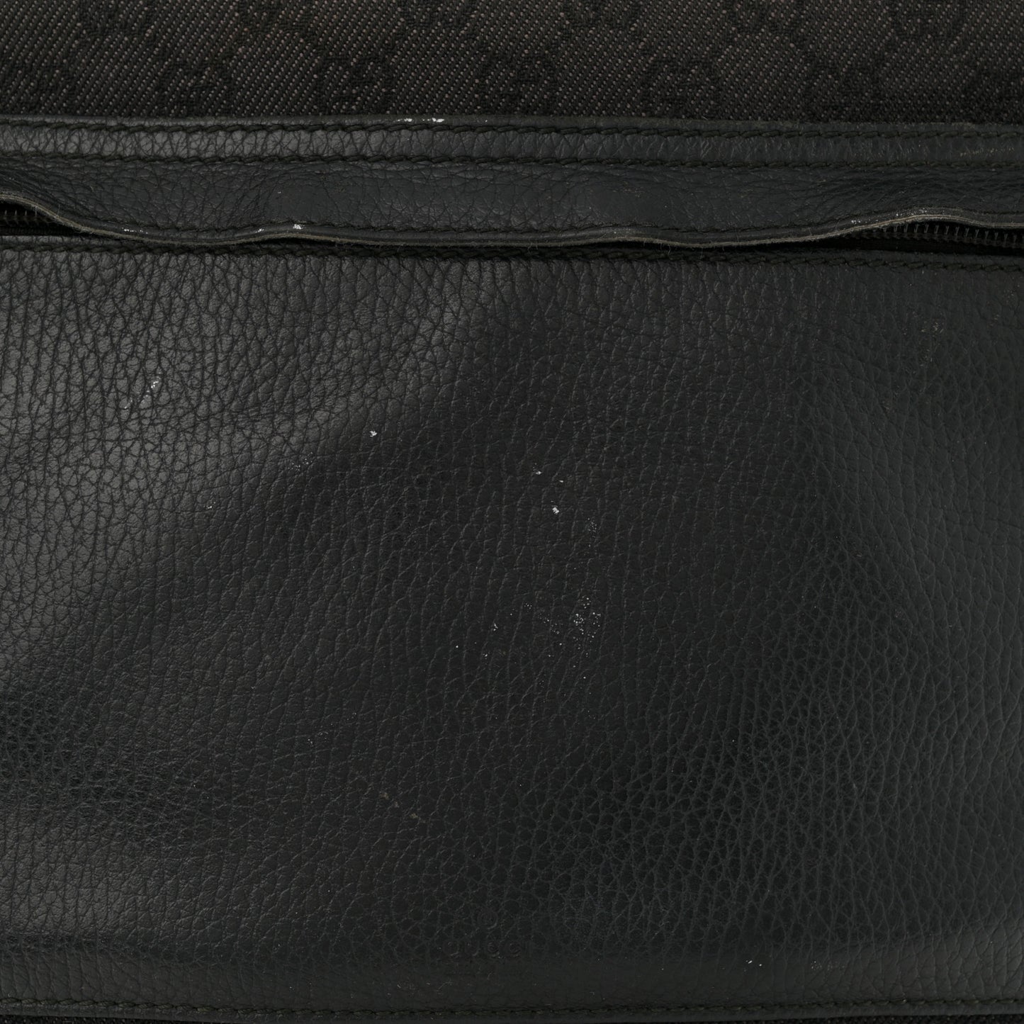 Nylon Calfskin Monogram Tall Tote Dark Brown