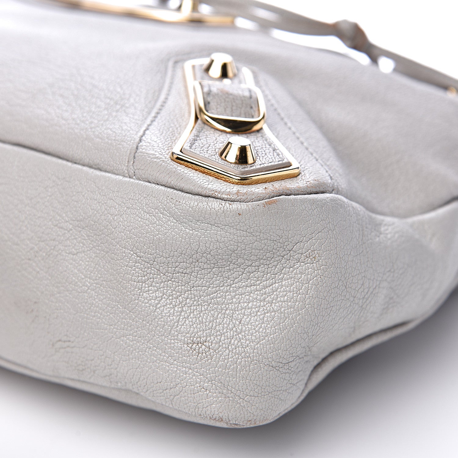 Balenciaga Chevre Gold Metallic Edge Hardware Town Gris Glace 9 of 19