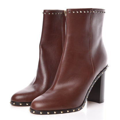 Valentino Garavani Nappa Soul Rockstud 90mm Ankle Boots 39 Brown 3 of 9