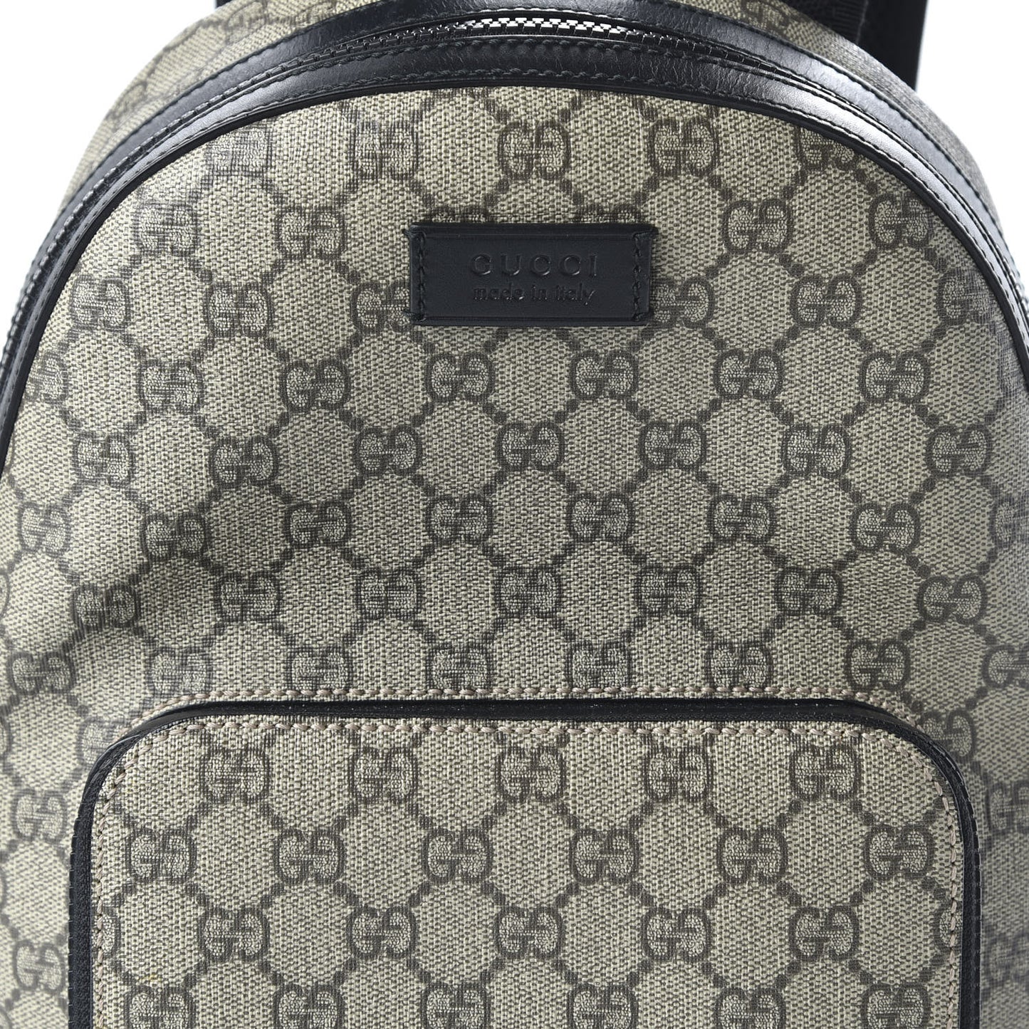 GG Supreme Monogram Small Eden Day Backpack Black