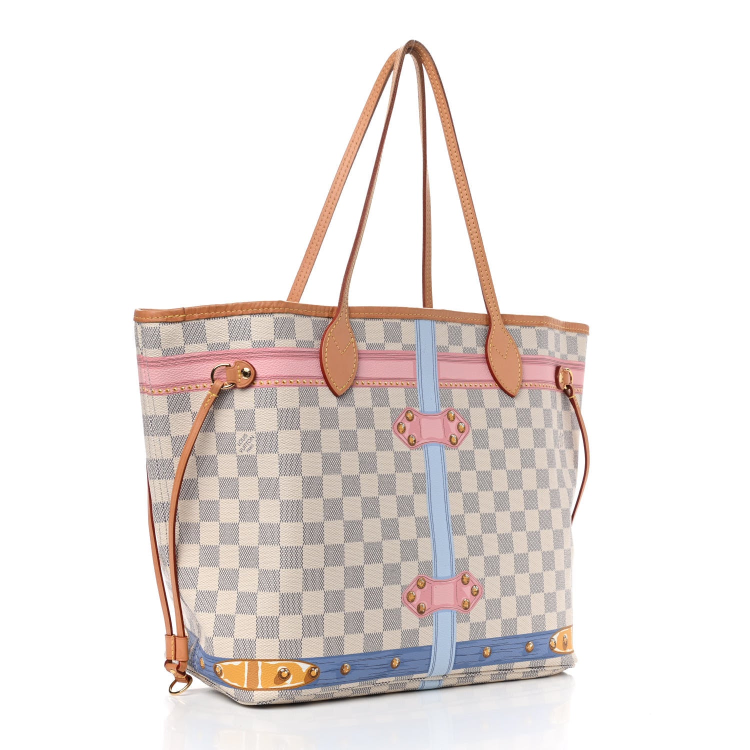 Louis Vuitton Damier Azur Summer Trunks Neo Neverfull MM 3 of 9