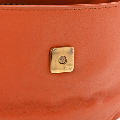 Fendi Vitello Flamingo Fendista Pouchette Crossbody Arancio 17 of 22