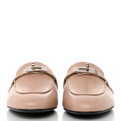 Hermes Goatskin Oz Mules 38 Beige Nude 2 of 10